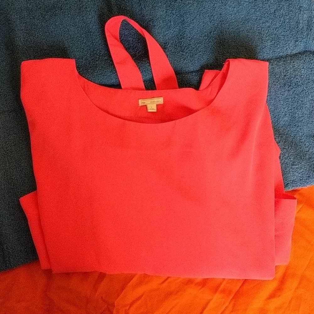 Cantelope colored shift dress